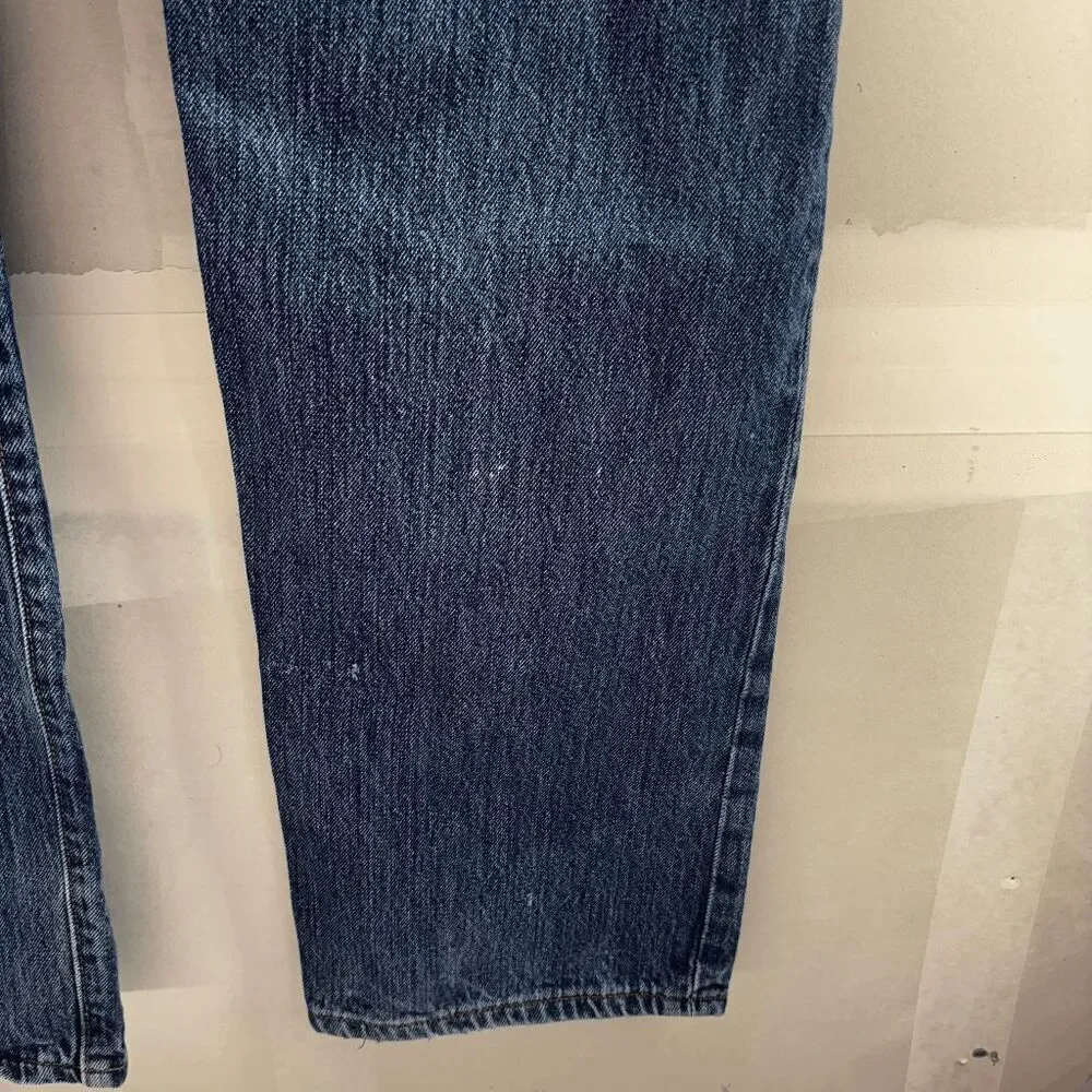 Levis Jeans‎ Mens 34x32 (Fits 32x31) Blue 501 Straight Button Fly American Denim